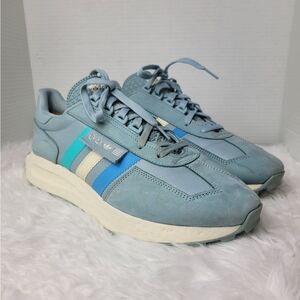 adidas Originals RETROPY E5 Men's Size 12 Leather Sneakers GZ4624 Sky Blue